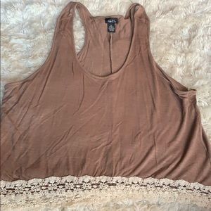 Rue 21 Cropped Flowy Tank Top